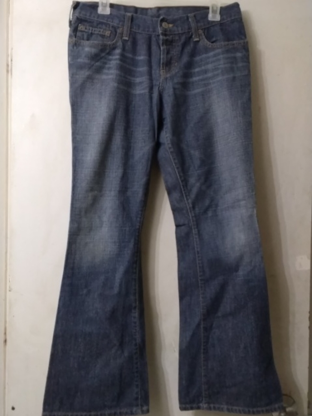 Abercrombie & Fitch Classic Women's Blue Flared Jeans Sz 6 Short